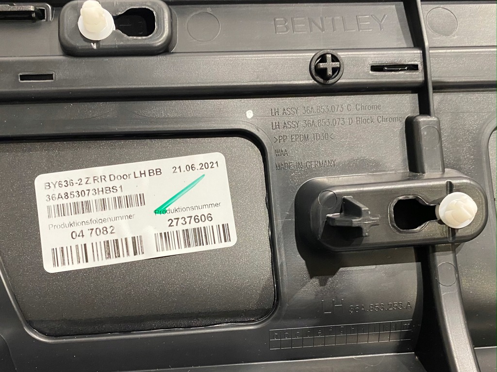 фото №6, Bentley bentayga speed молдинг двері lh 36a853253a