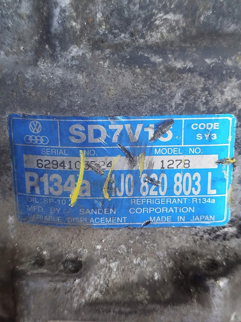 фото №5, Компрессор кондиционера компрессор насос ford galaxy 1j0820803l