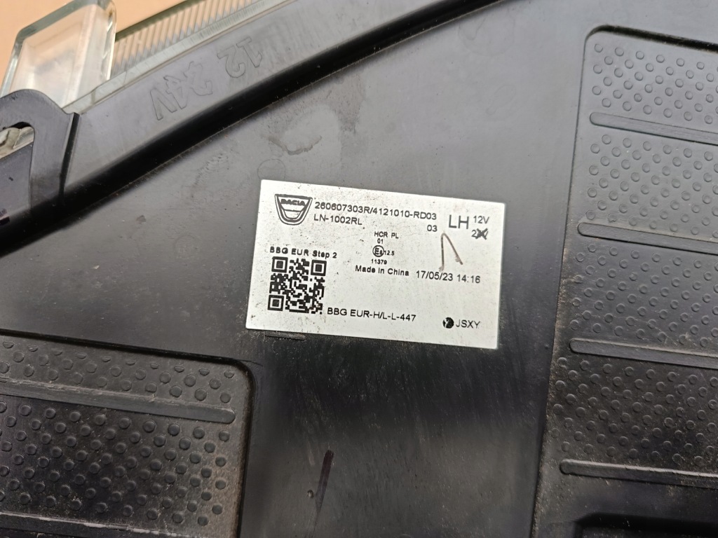 фото №3, Лампа передня ліва dacia spring фара 260607303 r