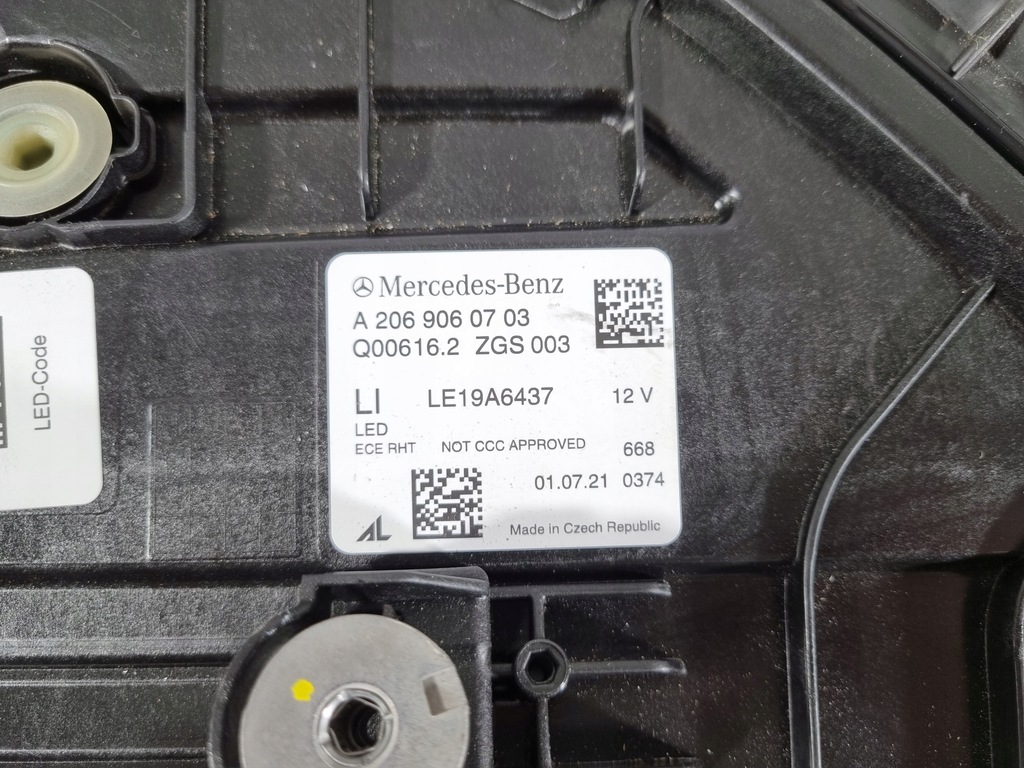 фото №12, Mercedes c-klasa w206 full led лампа ліва перед eu