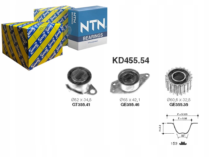 фото №1, Комплект - набір ремінь розподільного валу snr 7700115070 820