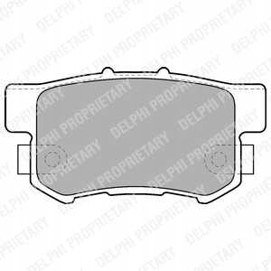 фото №2, Гальмівні диски гальмівні колодки задня delphi honda cr-v ii