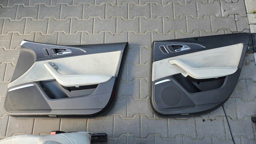 фото №10, Audi rs6 c7 4g s6 a6 c7 сиденья заднее сиденье кожа светлая mondsilber