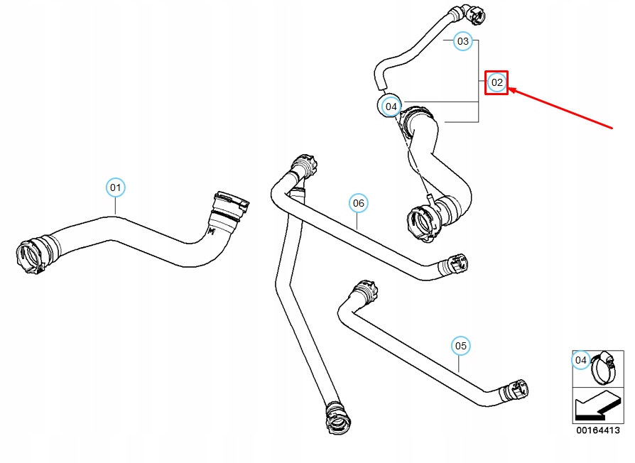 фото №11, Wąż рідина охолоджуючий bmw x3 e83 17123445893 3445893