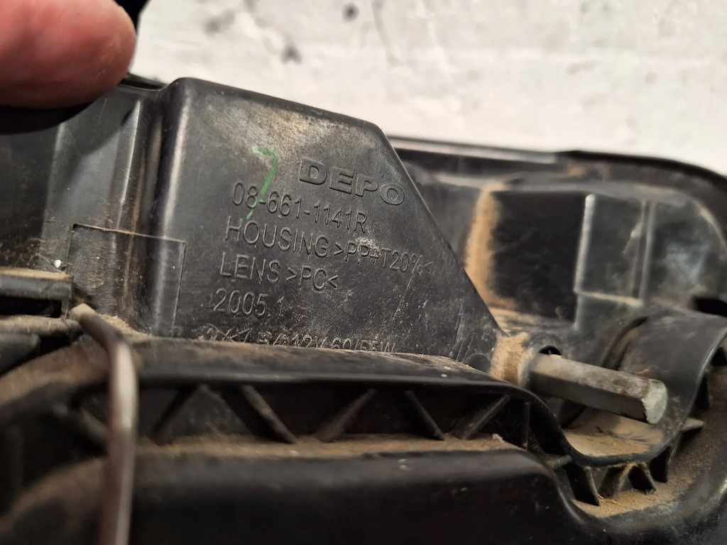 фото №7, Лампа перед права depo fiat panda ii 03-