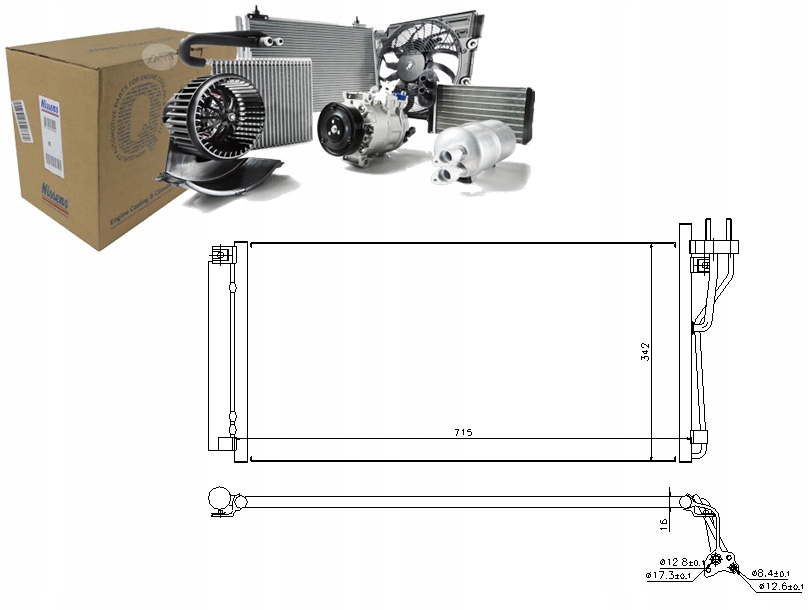 фото №1, Nissens 94804 конденсатор, кондиціонер
