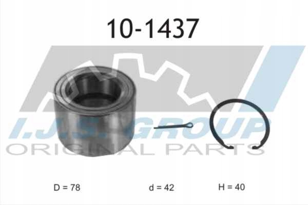 Ijs group 10-1437 набор подшипник колеса Цена