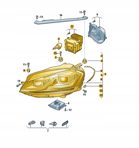 фото №1, Фара full led правий volkswagen golf vii fl оригінал оригінальний номер