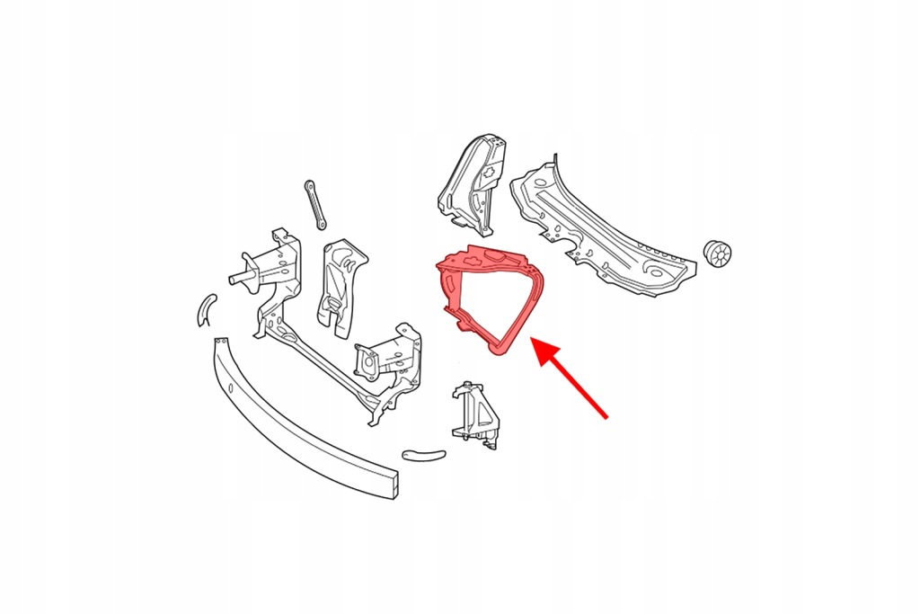 Mercedes r klasa 2005-13 кронштейн фара левая Доставка