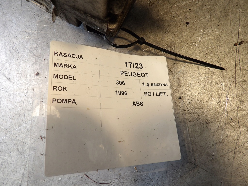 фото №7, Насос abs peugeot 306 0265216052 9624404280