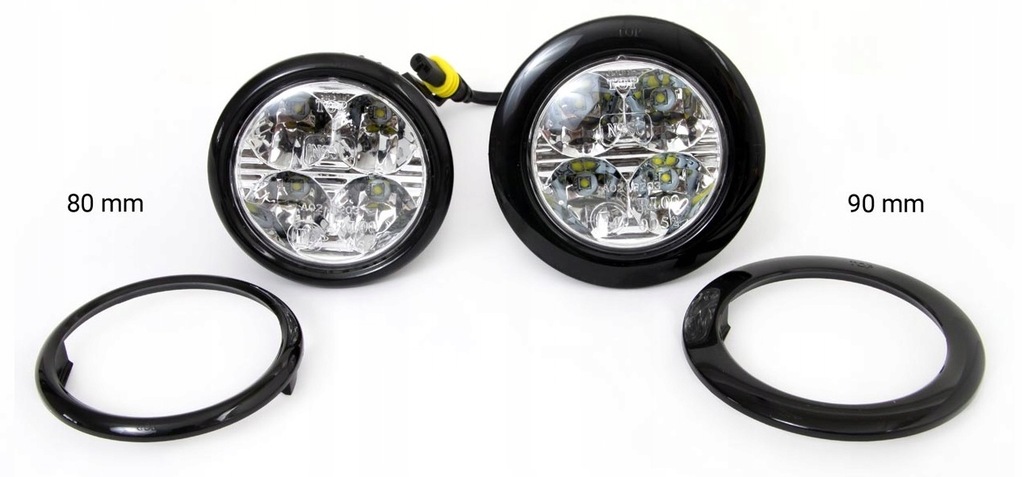 фото №5, Світло денні drl led 510hp круглі+ кільця