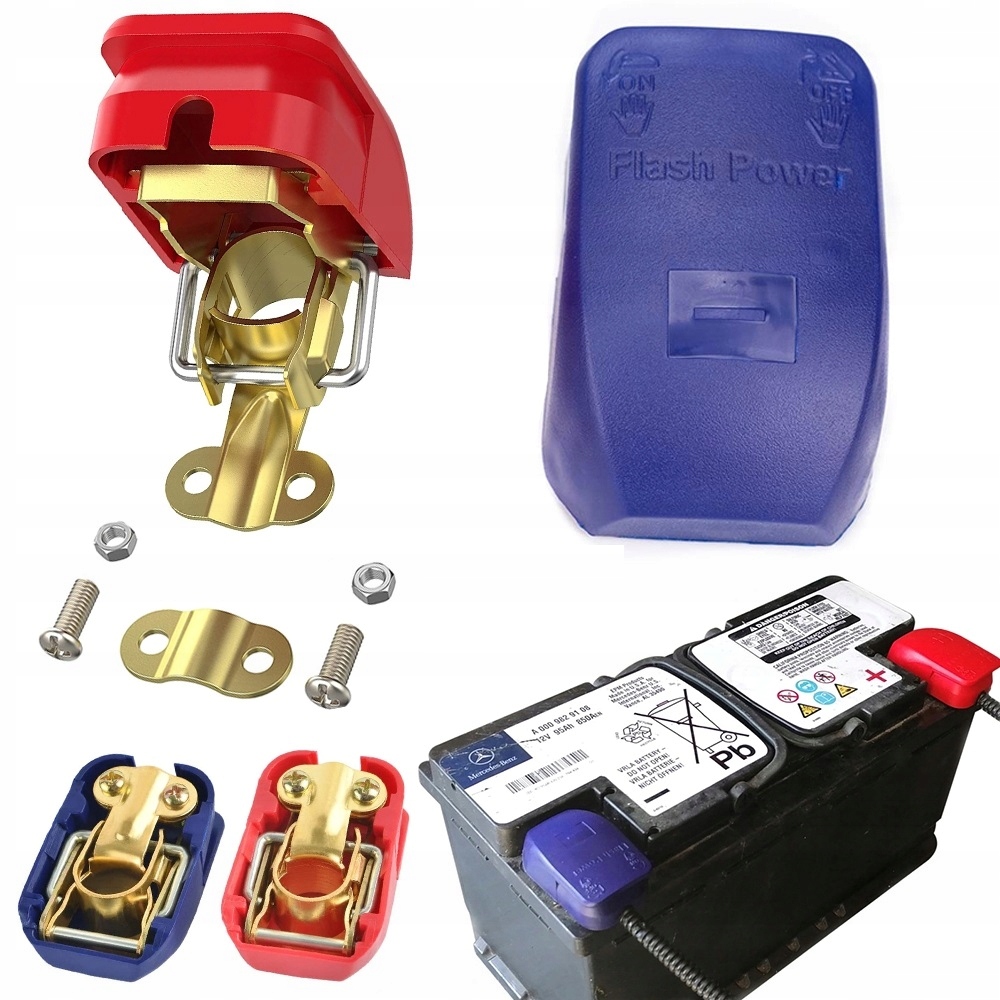 фото №1, Клемма samozaciskowa автомобильная выключатель hebel аккумулятор