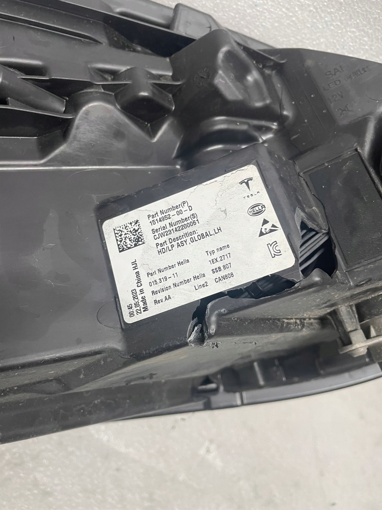 фото №12, Лампа ліва передня tesla model 3 y lift full led