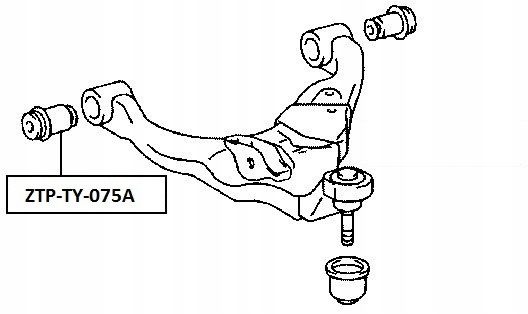 фото №2, Втулка передняя рычаг перед toyota fj cruiser 06-