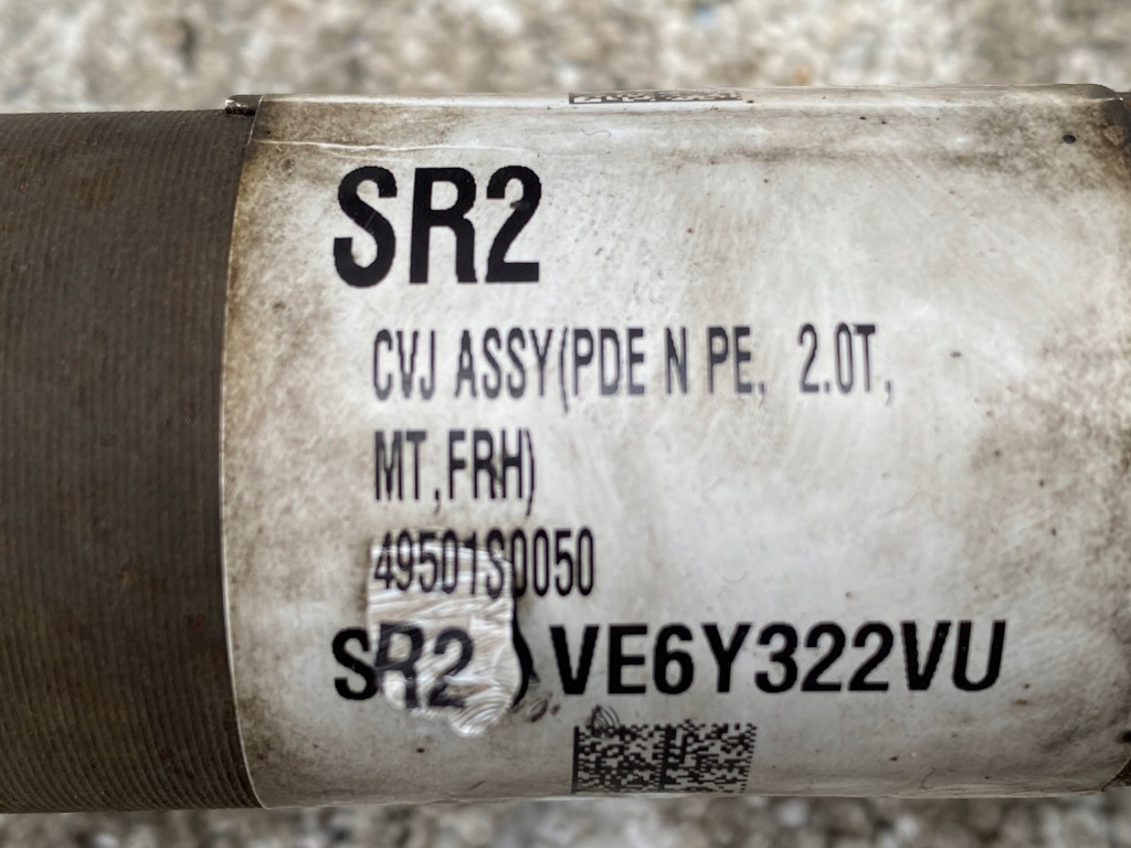 Hyundai i30 n 2,0 t приводной вал правая перед 49501-s0050 в Украине