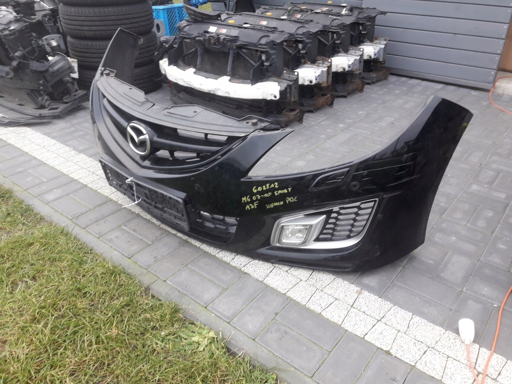 фото №8, Mazda 6 gh 2007-2010 бампер перед kompletny sport dynamic цвет чёрный a3f