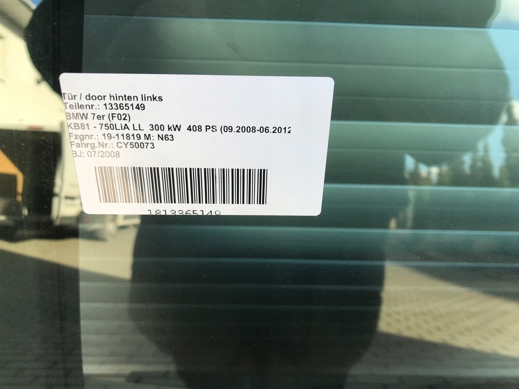 фото №2, Bmw 7 f02 дверь левая задняя задние a90