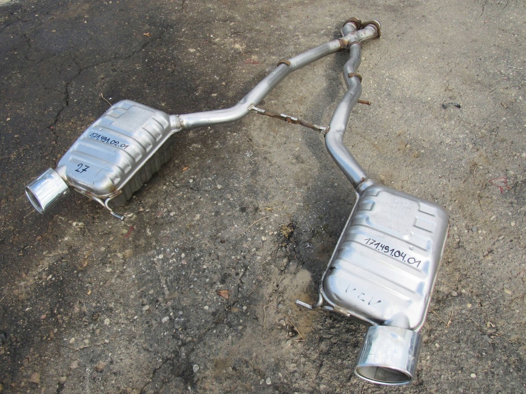 фото №10, Глушники кінцеві вихлоп mercedes-benz slk r171 171 3.5 v6 a1714910201