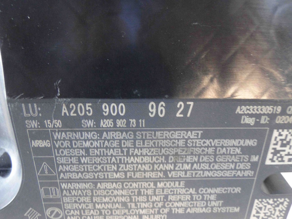 фото №6, Mercedes glc 253 модуль датчик подушка безопасности a2059009627