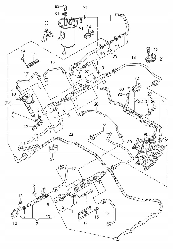 фото №10, Молдинг упорскування права audi a8 d4 4.2 057130090t