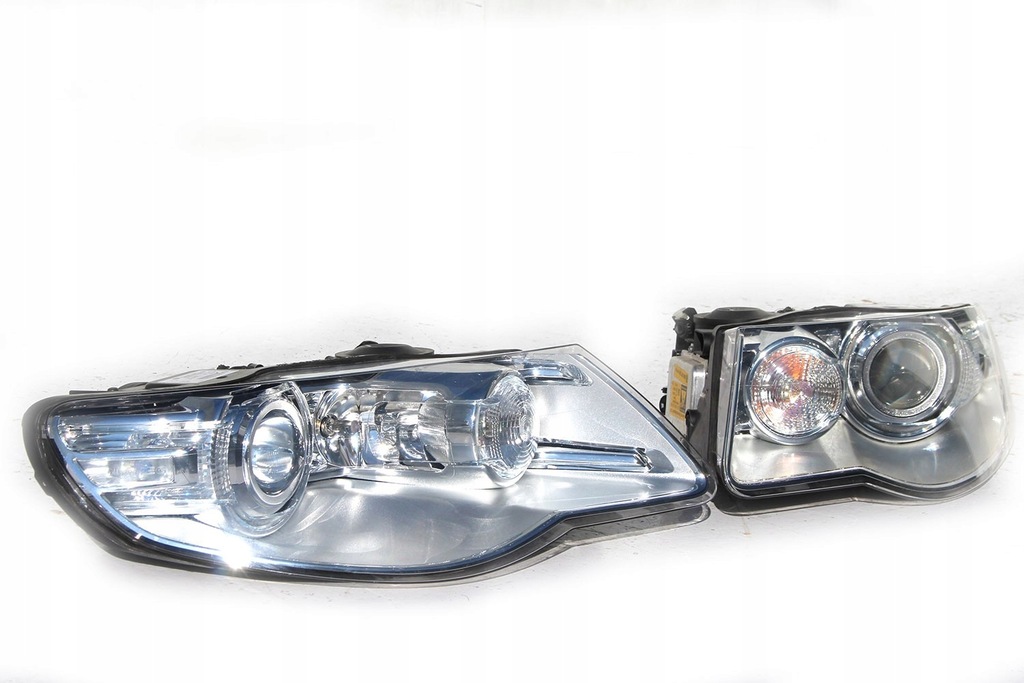 фото №14, Vw touareg gp перед капот крила бампер pas передній лампи 7l0 колір: biał