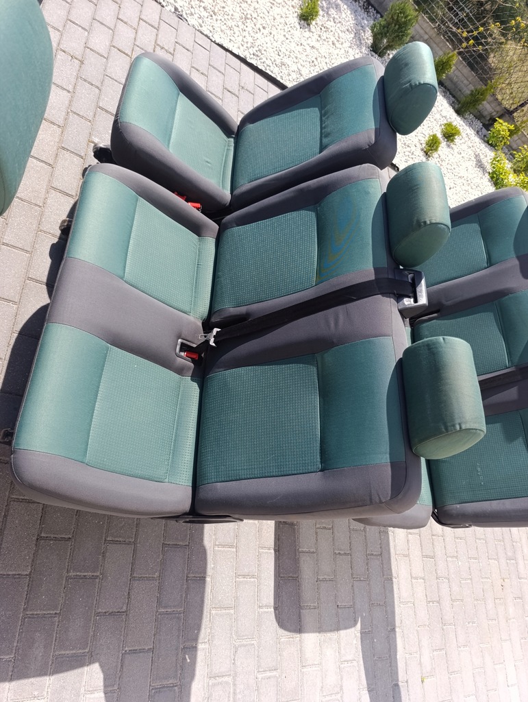 фото №10, Vw t5 t5 lift t6 комплект сидінь 8 місць тримісне сидіння подвійний підставка для сидіння 1/2/3 ряд