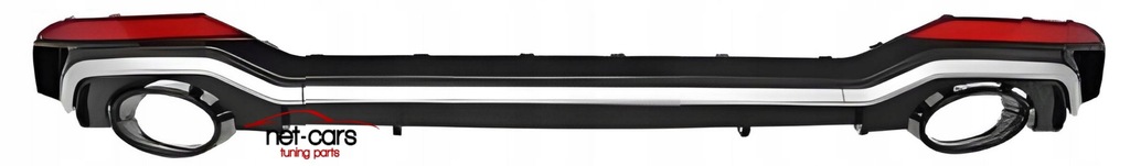 фото №9, Бампер задняя audi a5 f5 b9 16- wz s5 rs rs5 диффузор насадки чёрный серебристый