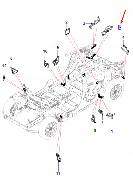 фото №1, Jaguar i-pace x590 rear правый панель insulator t4k1701 original