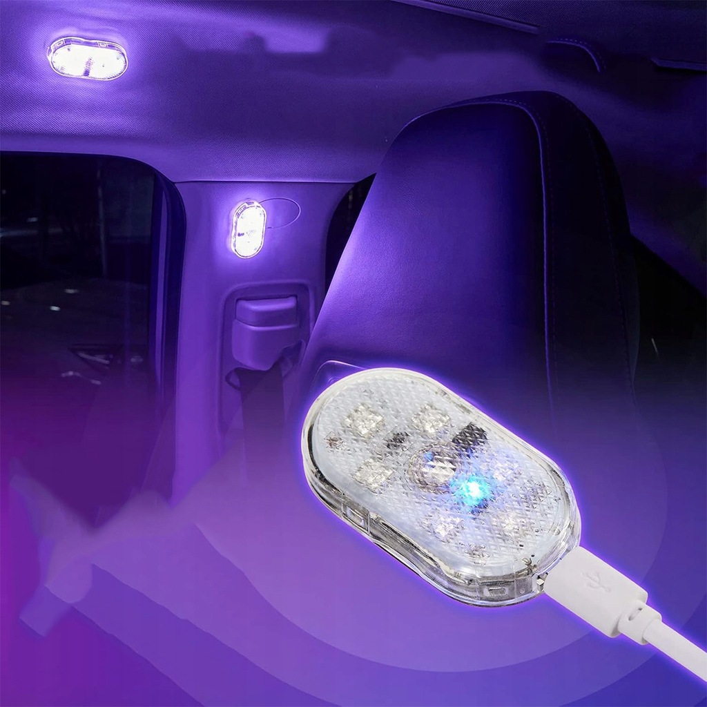 фото №13, 2 usb led освещение внутреннее автомобиля лампа беспроводная цветов