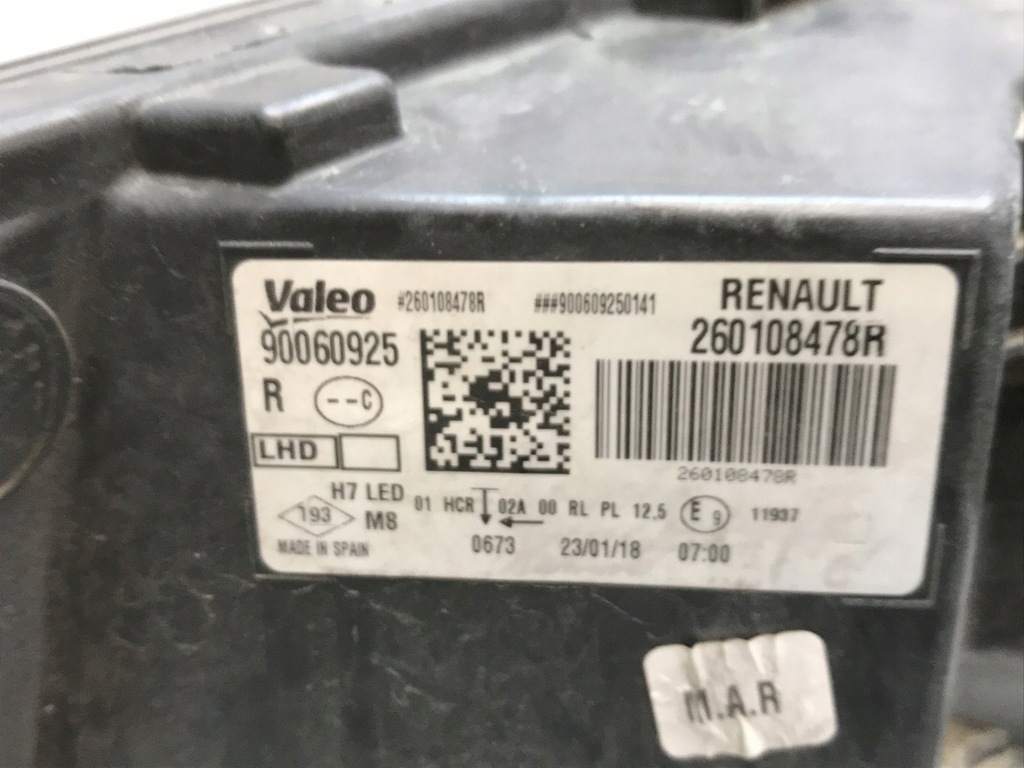 фото №11, Renault megane iv лампа правая правый перед передняя led 90060925