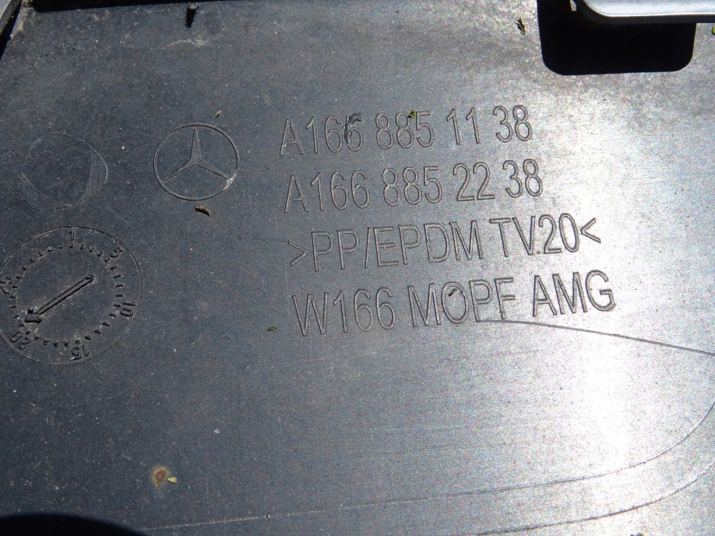 Mercedes gle захист задній спойлер хром a1668852238 Оригінал