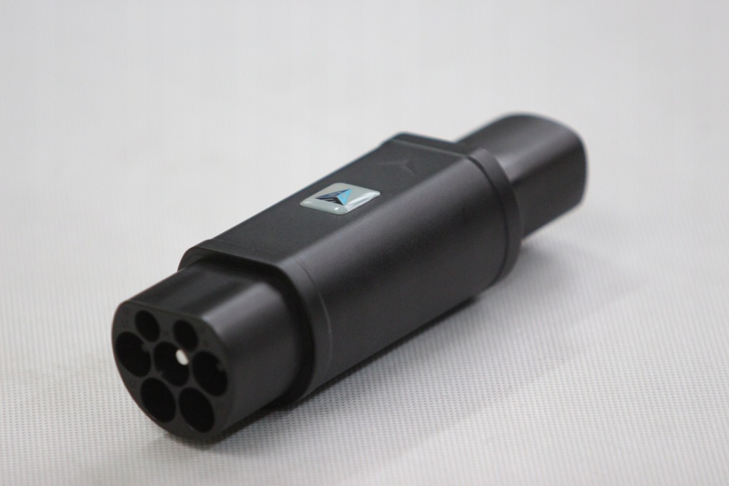 фото №13, Переходник зарядки typ2 32a 8kw ac do tesla вход usa do eu