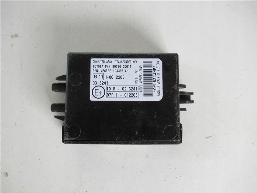 фото №1, Модуль assy транспондер toyota yaris ii 89780-0d011