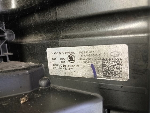 Фара правий правий фара led skoda scala 657 рестайлінг  23- в Україні