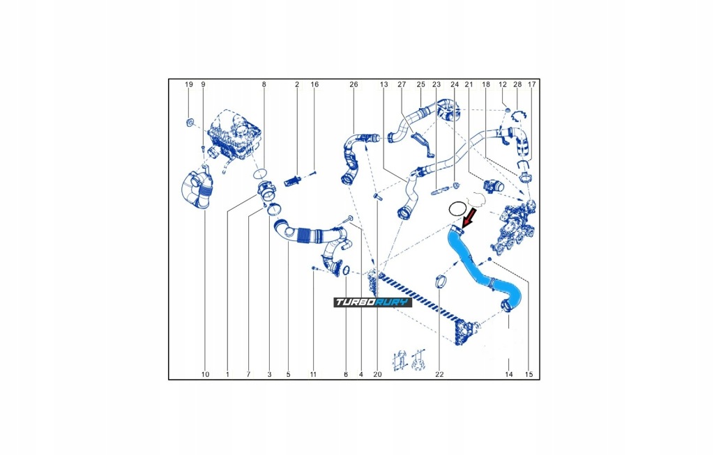 фото №7, Пряжка дріт прокладка do труба turbo opel movano b 2.3 cdti 144600588r kpl.