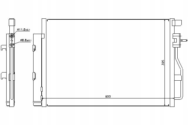 фото №1, Nissens радіатор кондиціонера з осушувач chev