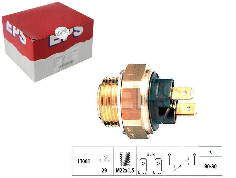 фото №1, Выключатель вентилятора радиатора alfa romeo eps