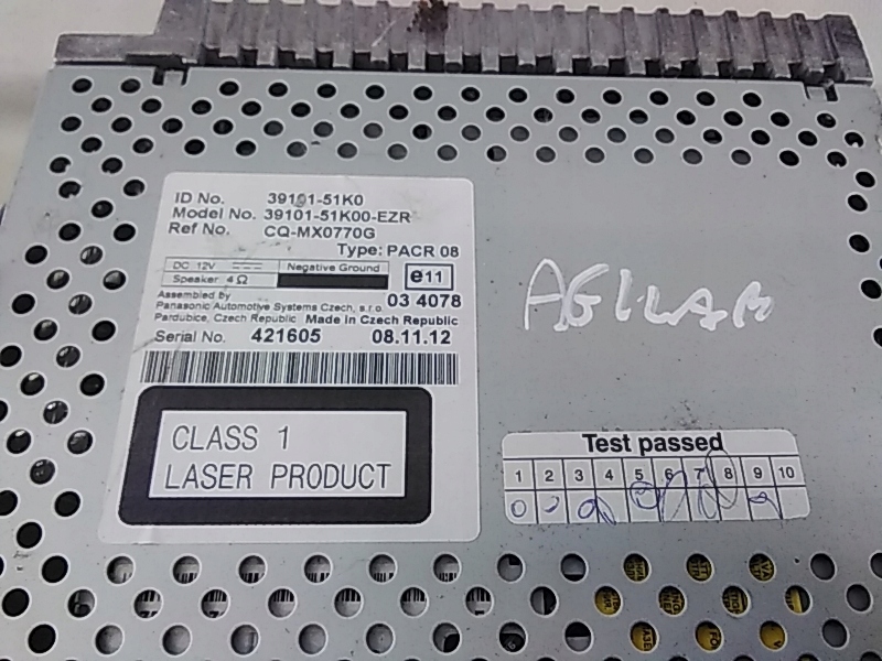 фото №2, B305 opel agila b радио cd заводской 39101-51k0