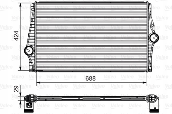 фото №1, Valeo 818280 радиатор воздуха наддувочный