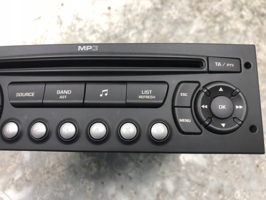 фото №3, Радио cd mp3 citroen c5 iii 9663080277