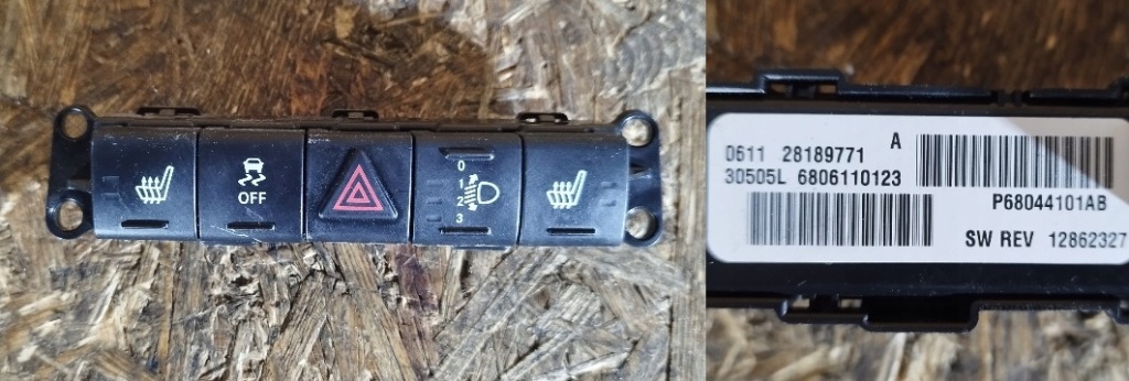 фото №1, Переключатель панель jeep patriot compass p68044101ab гарантия