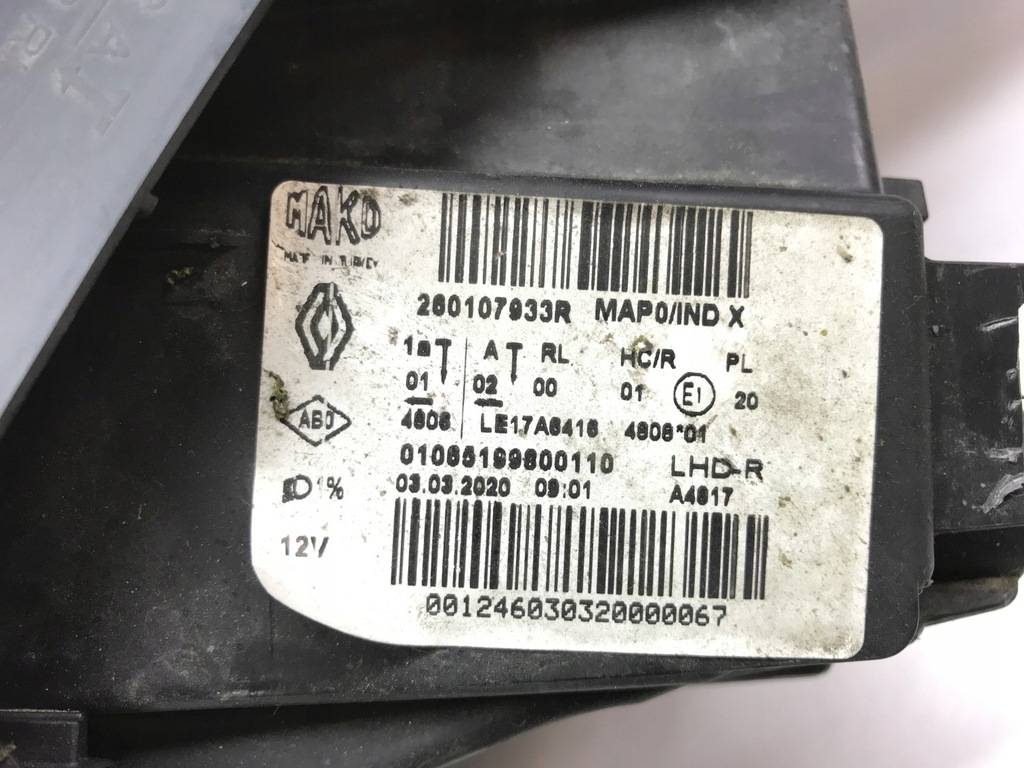 фото №12, Лампа правая перед renault clio v full led 280107933r