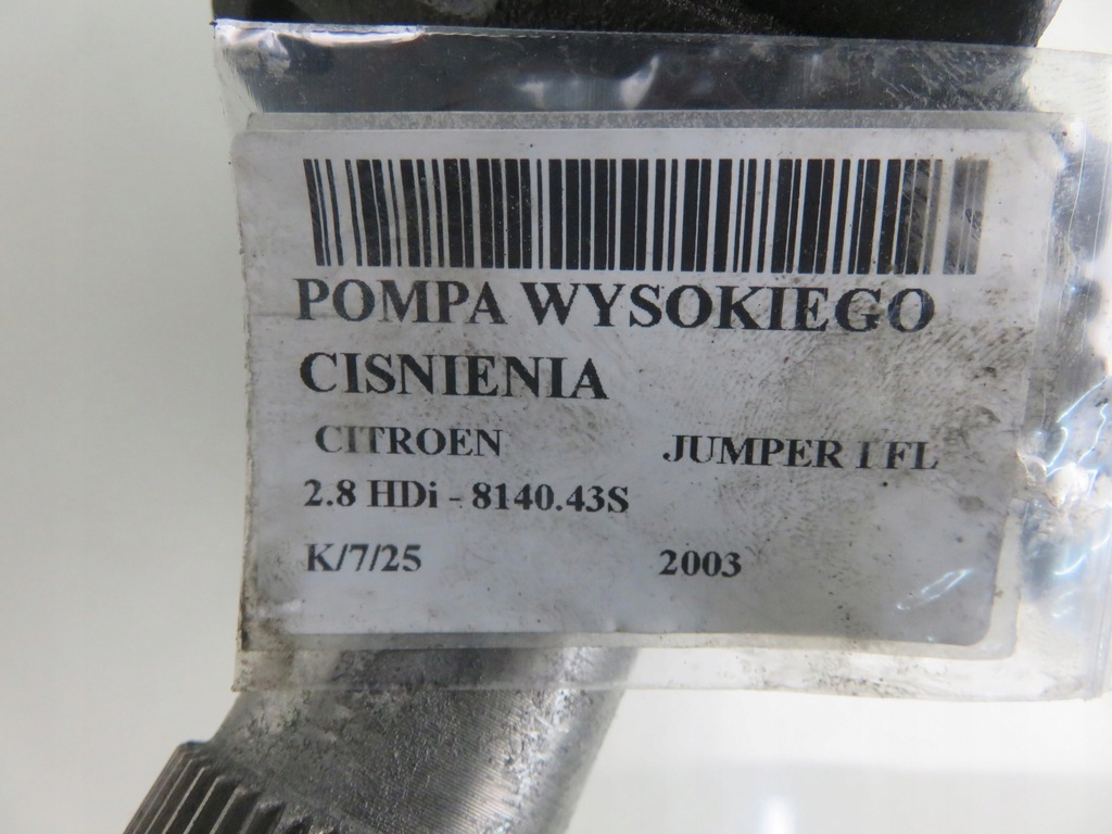 фото №9, Насос упорскування citroen jumper i 2.8 hdi 0281002500
