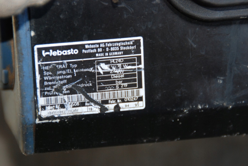 фото №11, Webasto hl24 12v do автобус