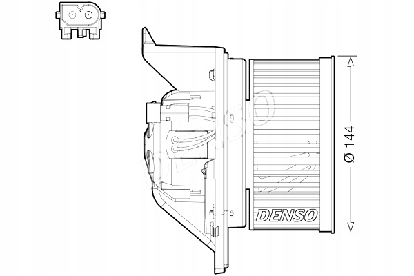 фото №2, Denso dea05005 вентилятор внутрішній