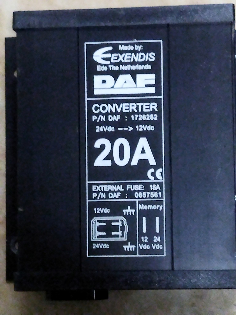 фото №3, Перетворювач напруги 24v daf cf xf 105