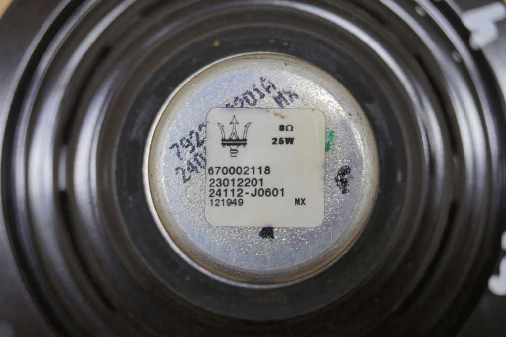 фото №6, Динамик harman kardon maserati оригинальный номер 670002118