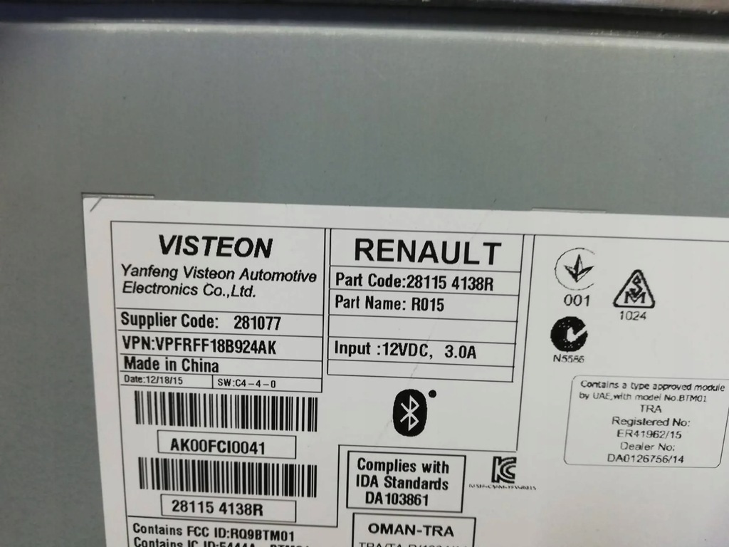 фото №3, Megane iv радио 281154138r