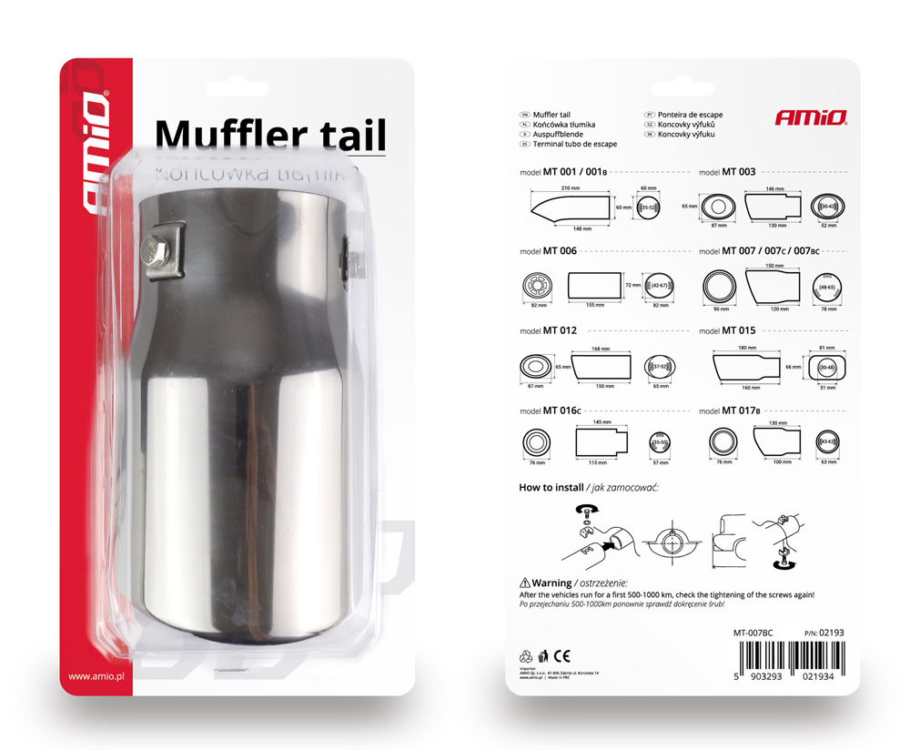 фото №11, Наконечник na гасник накладка вихлоп глушника хром сталь нержавіюча mt 007blc