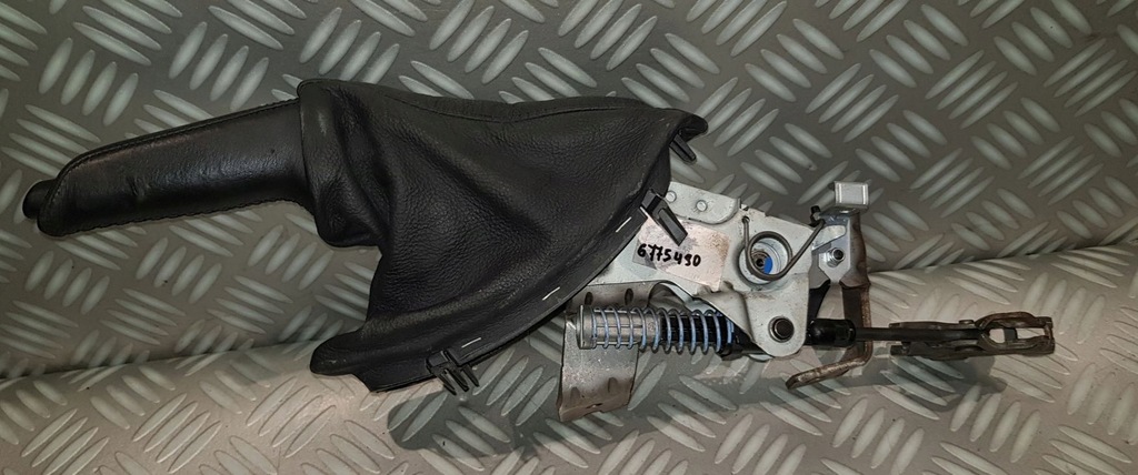 фото №10, Bmw 5 e60 e61 рычаг тормоза ручного ручка чехол чёрный 6775490 euro